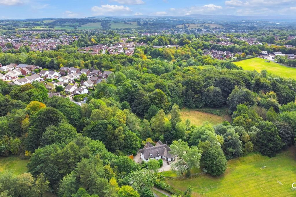 Aerial view of Chorley, Lancashire