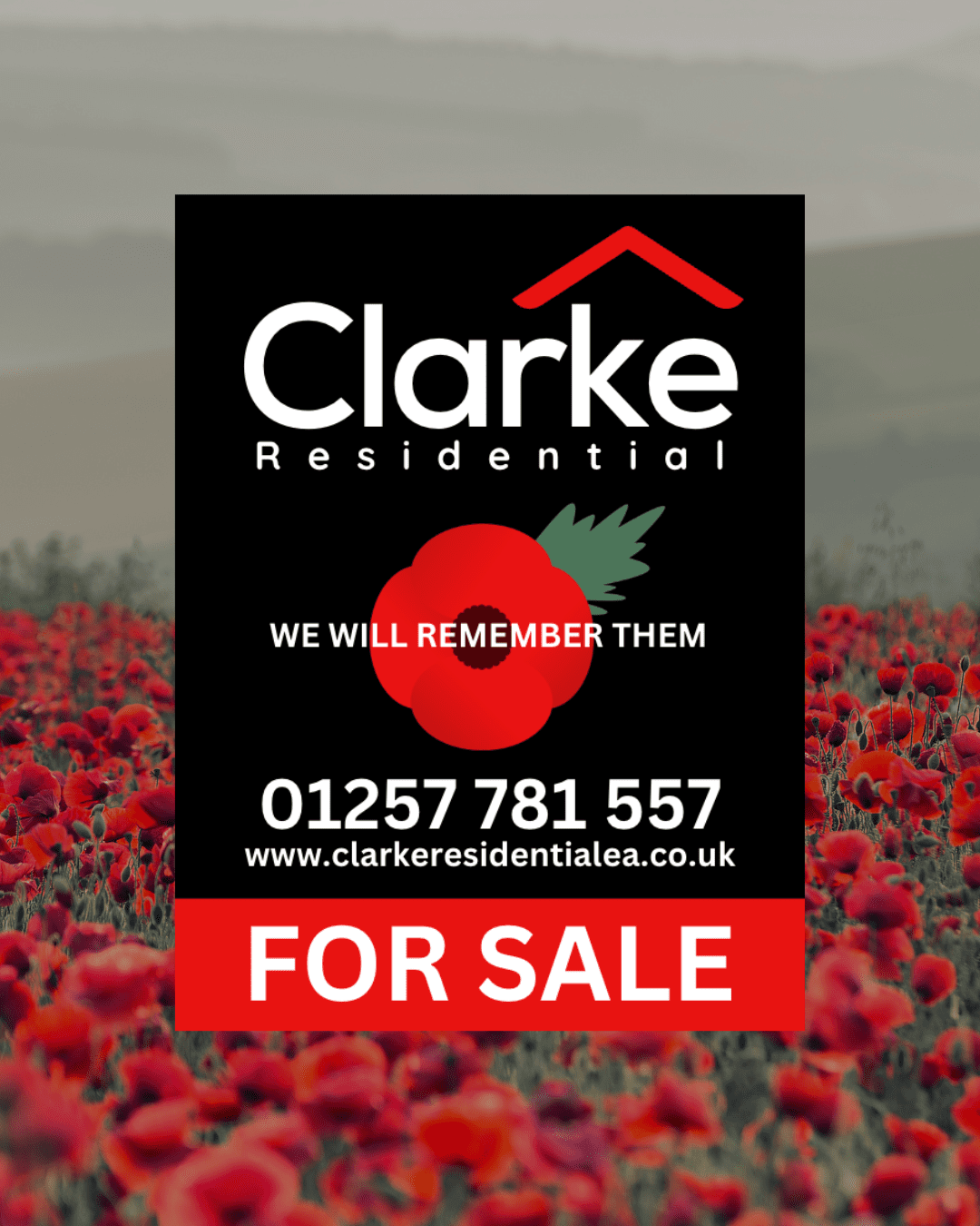 Clarke Residential Estate Agent Board